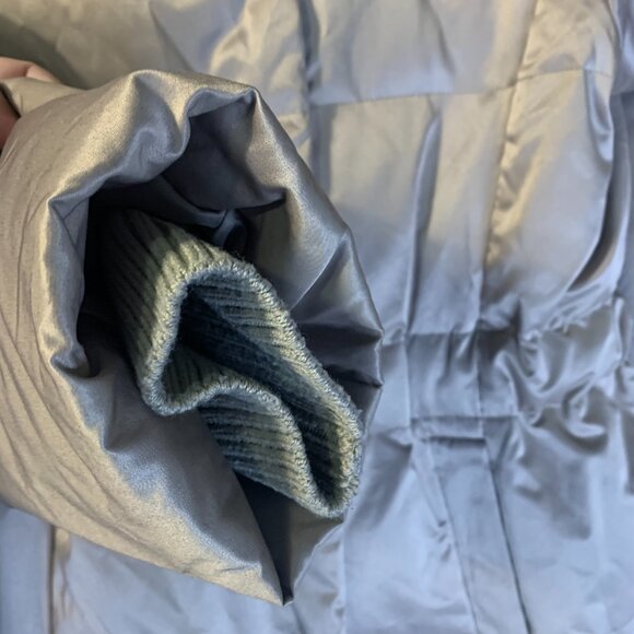 J Jill Women's Down Puffer Jacket Size SP PS Petite Small Gold High Neck Winter - Picture 5 of 10